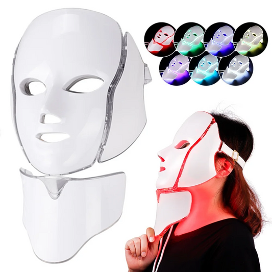 Masque LED thérapie pour skin care à la maison cou et visage